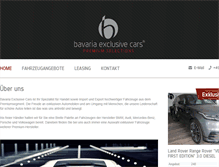 Tablet Screenshot of bavaria-exclusivecars.de